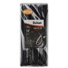 14 Inch Cable Zip Ties 100 Pcs Black, Nylon Wire Ties with 50 LB Strength by Dekun (14 Inch, Black, 100 Pack) view 2