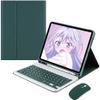 AnMengXinLing Keyboard Case for iPad Air 13 Inch (M3 2025/M2 2024)/Pro 12.9 6th/5th/4th Generation with Mouse Pencil Holder, Magnetically Detachable Keyboard Mouse, Teal view 1