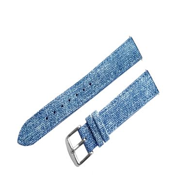 NICKSTON JLB Jeans Soft Leather Band Compatible with Garmin Vivomove 3S and Vivoactive 4S Smartwatch Strap Bracelet B18 (2. Silver Color Buckle, For Garmin Vivomove 3S)