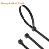12 Inch Zip Ties 200 PCS, 12" UV Resistant Black Nylon Plastic Wire Ties with 50 LB Tension Strength by Dekun (Black, 200 Pack) view 4