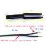 WJSTN Speaker Wire Pants(Y Boot) Cable Pants 8mm 2-Conductor, Black (Pack of 12) Insulated Heat shrinkable Tube (Shrink Ratio2:1,6ft) view 3