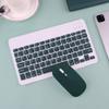 AnMengXinLing Lovely Keyboard Case for iPad 9th/8th/7th Generation with Mouse,Case for iPad9 iPad8 iPad7 10.2 inch with Pencil Holder and Deatachable Keyboard Mouse, Teal view 2