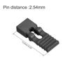 uxcell 50pcs 2.54mm Pin Header Jumper Cap Lengthened Short Circuit Connection Cap Mini Micro Jumper Bridge Plug Black view 2