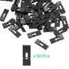 uxcell 50pcs 2.54mm Pin Header Jumper Cap Lengthened Short Circuit Connection Cap Mini Micro Jumper Bridge Plug Black view 4