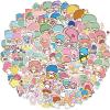 100pcs Cute Cartoon Twin Little Stars Stickers Polyvinyl Waterproof Deals Laptop Waterbottle Notebook Stickers for Kid Teens and Adult view 1