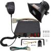 Police Siren Speaker - DC 12V 200w Car PA System kit with emergency siren horn Speaker loud 9 sound Wired Handheld Microphone Loudspeaker Emergency Siren Electronic For vehicles Truck UTV ATV view 1