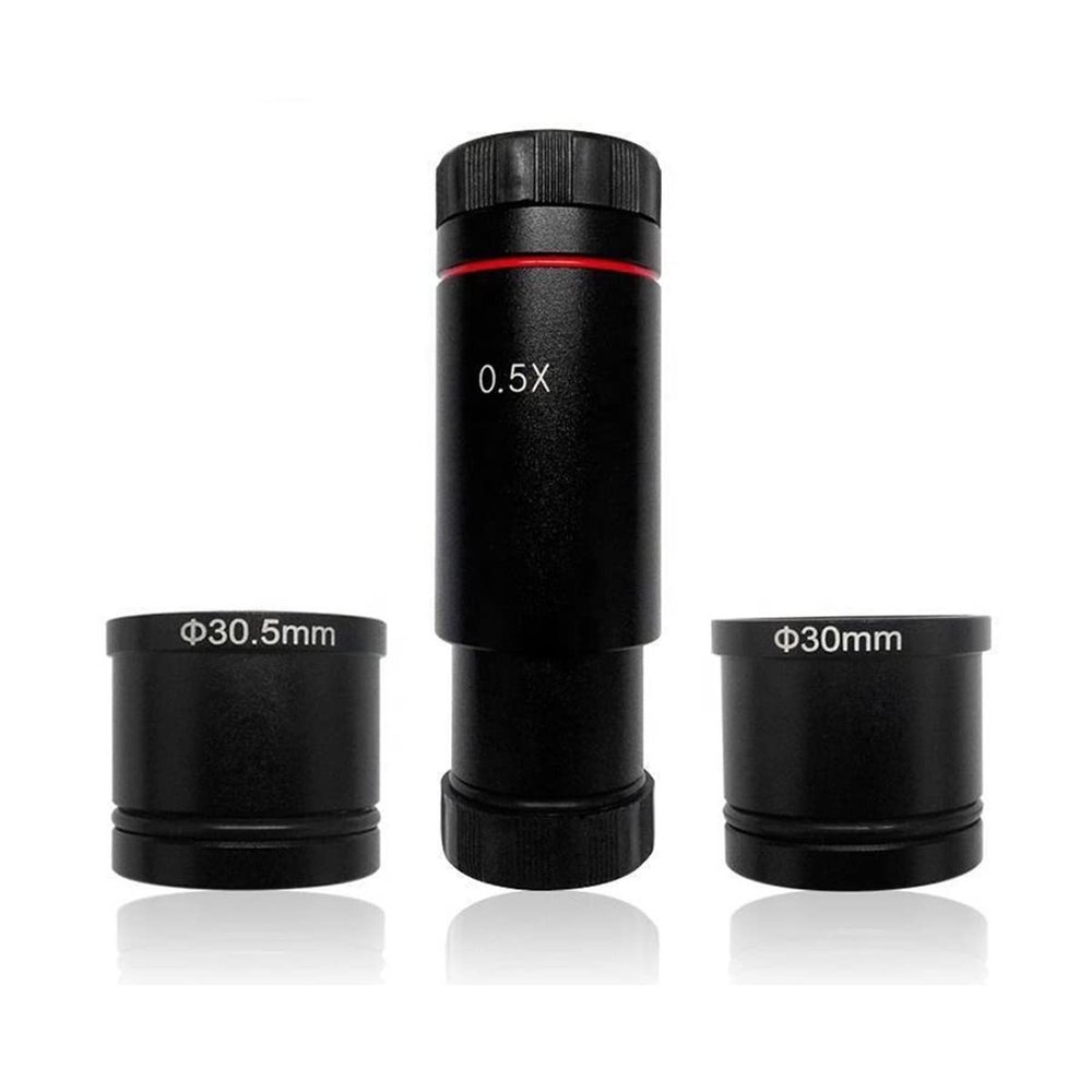 JOEBO Microscope Kit 0.5X C-Mount Microscope Camera Reduction Lens 23.2mm 30mm 30.5mm for Digital Microscope CCD Camera Connection Microscope Lens Adapters