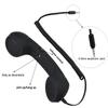 YTYKINOY Retro 3.5mm Telephone Handset Cell Phone Receiver Mic Microphone Speaker for iPhone iPad Mobile Phones Cellphone Smartphone (Red) view 4
