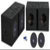 (2) Rockville K5 W8K5S2 8" 800 Watt 2 Ohm Car Subwoofers Bundle with Rockville RQB8 Dual 8" Vented Subwoofer Sub Box Enclosure Finished w/Bed Liner & Enclosure Installation Kit (3 Items) view 1