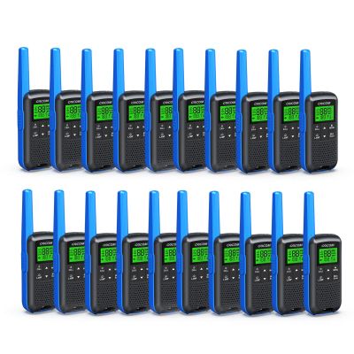 GOCOM Walkie Talkies for Adults Two Way Radios 20 Pack FRS Radios 2 Way Radios Rechargeable Hiking IPX4 Waterproof