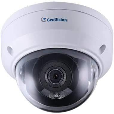 GEOVISION GV-TDR2700 2MP IR PoE Mini Fixed Rugged Network Outdoor Dome Camera with 2.8mm Lens RJ45 Connection