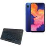 BoxWave Keyboard Compatible with Samsung Galaxy A10e - SlimKeys Bluetooth Keyboard - with Backlight, Portable Slim LED 7 Colors - Jet Black view 1