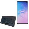 BoxWave Keyboard Compatible with Samsung Galaxy S10 - SlimKeys Bluetooth Keyboard - with Backlight, Portable Slim LED 7 Colors - Jet Black view 1