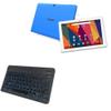 BoxWave Keyboard Compatible with Tanoshi 2-in-1 Kids Computer - SlimKeys Bluetooth Keyboard - with Backlight, Portable Slim LED 7 Colors - Jet Black view 1