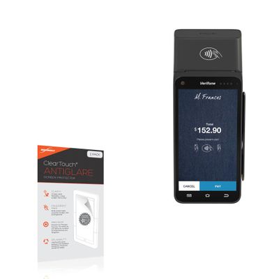 BoxWave Screen Protector Compatible with Verifone T650p - ClearTouch Anti-Glare (2-Pack), Anti-Fingerprint Matte Film Skin
