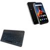 BoxWave Keyboard Compatible with Blackview BV9900 Pro - SlimKeys Bluetooth Keyboard - with Backlight, Portable Slim LED 7 Colors - Jet Black view 1