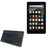 BoxWave Keyboard Compatible with Amazon Fire 7 (7th Gen 2017) - SlimKeys Bluetooth Keyboard - with Backlight, Portable Slim LED 7 Colors - Jet Black view 1