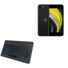 BoxWave Keyboard Compatible with Apple iPhone SE (2020) - SlimKeys Bluetooth Keyboard - with Backlight, Portable Slim LED 7 Colors - Jet Black view 1
