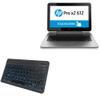 BoxWave Keyboard Compatible with HP Pro x2 612 G2 - SlimKeys Bluetooth Keyboard - with Backlight, Portable Slim LED 7 Colors - Jet Black view 1