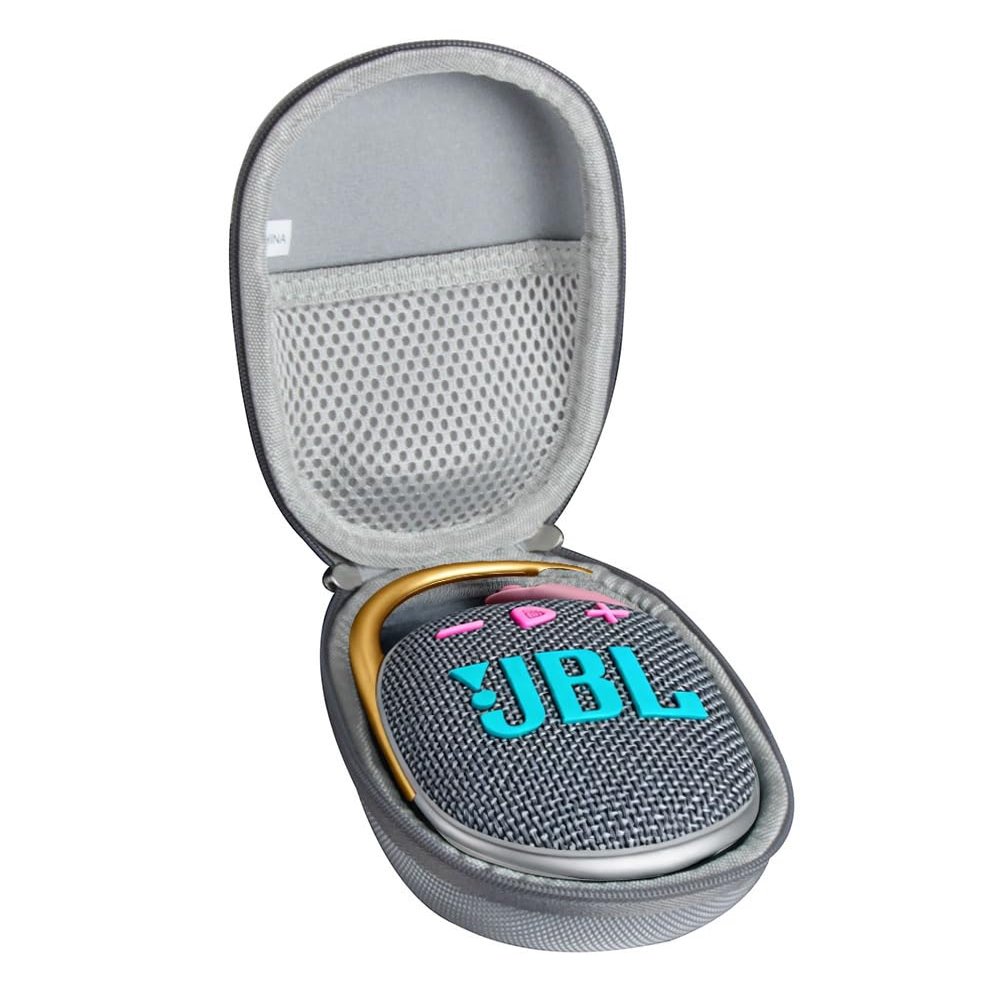Hermitshell Hard Travel Case for JBL Clip 4 / JBL Clip 5 Portable Mini Bluetooth Speaker (Gray)
