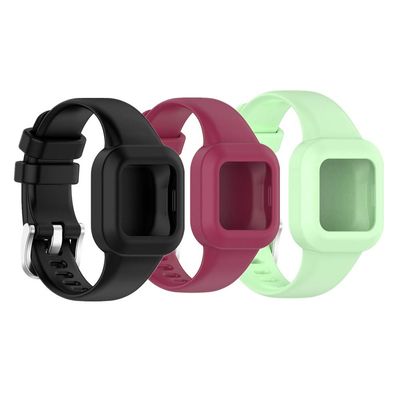 Huwokxix Watch Strap compatible with Garmin vivofit jr 3,Adjustable Silicone Sports Strap Replacement Band for Garmin Fit JR 3 Smart Watch
