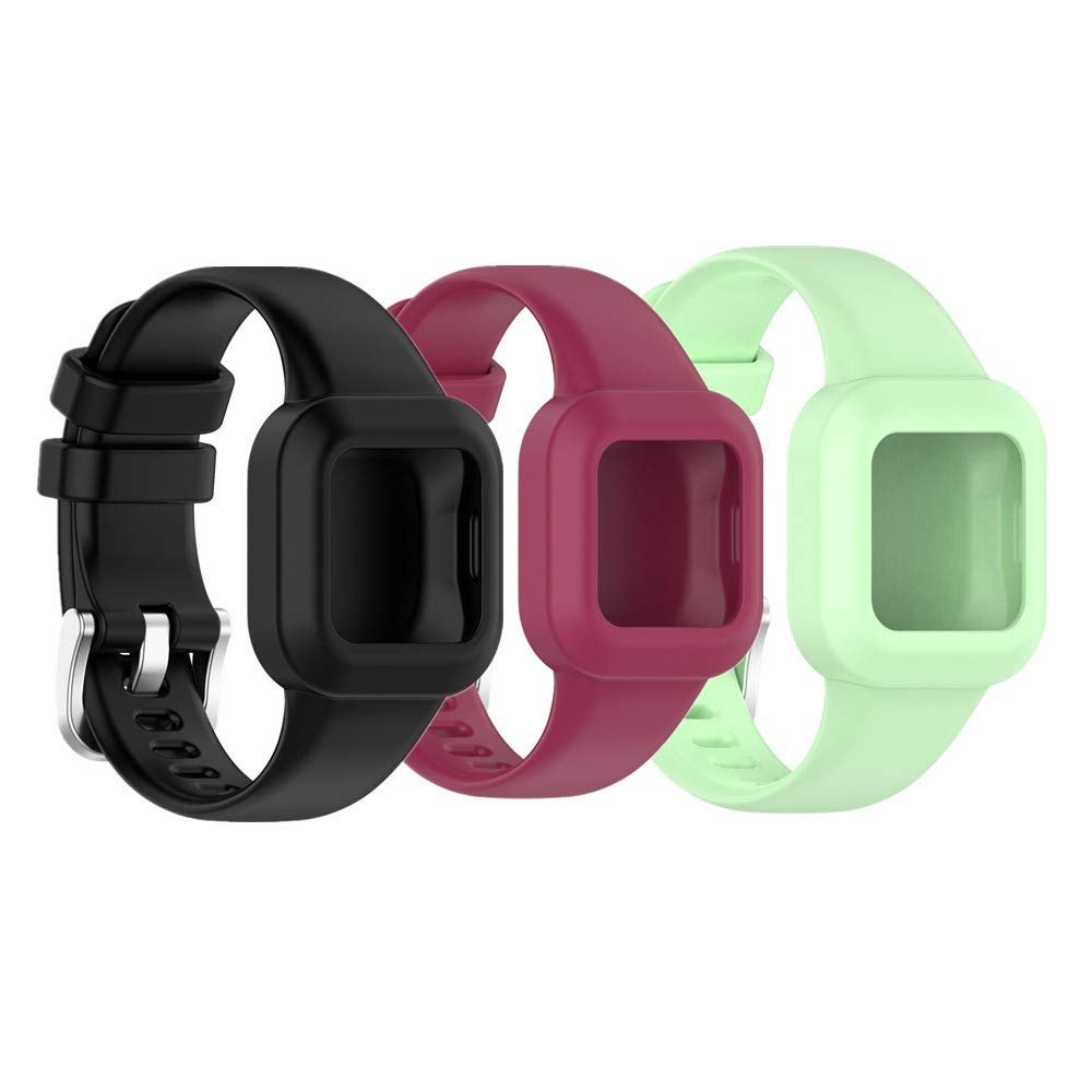 Huwokxix Watch Strap compatible with Garmin vivofit jr 3,Adjustable Silicone Sports Strap Replacement Band for Garmin Fit JR 3 Smart Watch