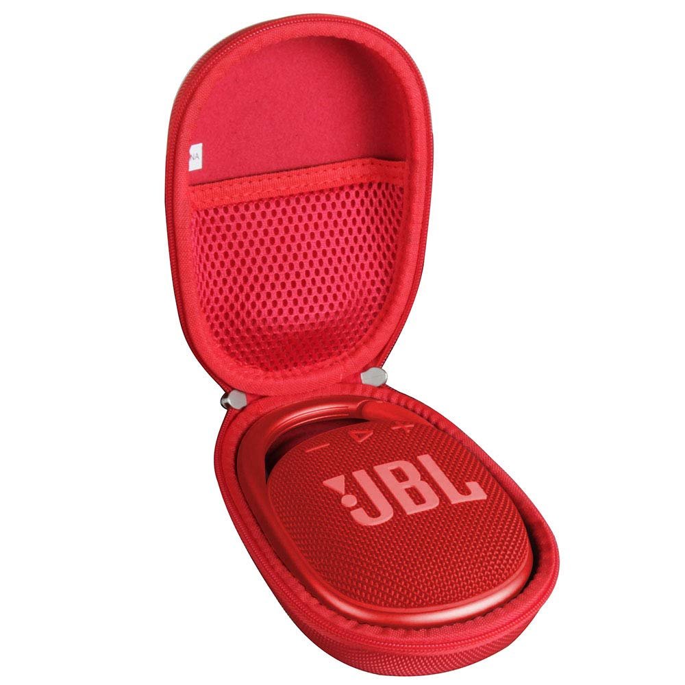Hermitshell Hard Travel Case for JBL Clip 4 / JBL Clip 5 Portable Mini Bluetooth Speaker (Red)