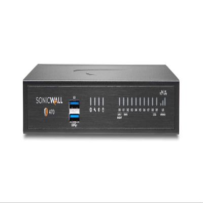 SonicWall TZ470 Network Security Appliance (02-SSC-2829) Bundled with a SonicWall 1 Year 8x5 Support for TZ470 (02-SSC-6435)