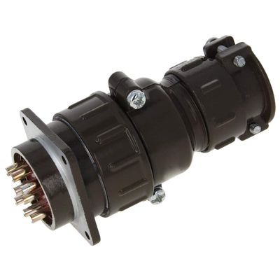 Heyiarbeit Aviation Connector 8P 25A P32K2Q Waterproof Male Wire Panel Power Chassis Metal Fittings Connector Aviation Gray