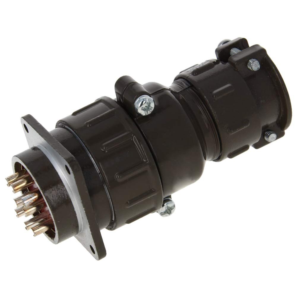 Heyiarbeit Aviation Connector 8P 25A P32K2Q Waterproof Male Wire Panel Power Chassis Metal Fittings Connector Aviation Gray