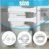 Jetec 4 Pack Toilet Seat Screws Kit, Plastic Bolts Nuts & Washers view 2