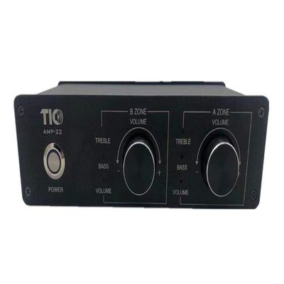 2 Zone 4-Channel 4 * 50w Amplifier w/Independent Input &Bass&Treble
