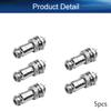 Heyiarbeit Aviation Connector 8P 4A 125V Male Female Wire Panel Power Chassis Waterproof Metal Fittings Connector Aviation GX16-8 for Electronic Connector Silver Black Tone 5Pcs view 4