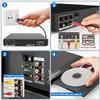 Region Free DVD Player for TV with AV Port, Compact CD/DVD Players for Home, DVD Player with Remote Control Support RCA/AV Connect, USB Input, Microphone Jack, PAL/NTSC (NOT Support HDMI) view 3