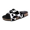 ZBYY Women's Slide Sandals Summer Flat Slides Slip on Open Toe Slippers Comfortable Travel Fashion Beach Slippers view 3