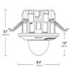 Arecont Vision AV2456DN-F-NL 2MP WDR PoE Microphone Network Flush Mount Dome Camera with NO Lens, RJ45 Connection view 2