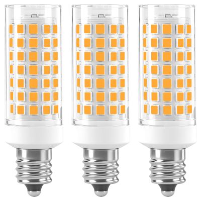 LUHMQ 3 Pack E12 LED Candelabra C7 Chandelier C37 Fan Light Bulbs Kx-2000 Bulbrite Replacement, 7W Equivalent to 70W Incandescent, 700LM AC120V (Warm White 3000K)