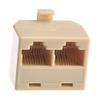 PREMISA Adapter, RJ-11 Splitter 6P4C Dual LINE 1 / LINE 2, Ivory - 1 (ONE) Pack view 1