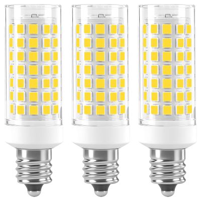 LUHMQ 3 Pack E12 LED Candelabra C7 Chandelier C37 Fan Light Bulbs Kx-2000 Bulbrite Replacement, 7W Equivalent to 70W Incandescent, 700LM AC120V (Daylight White 6000K)