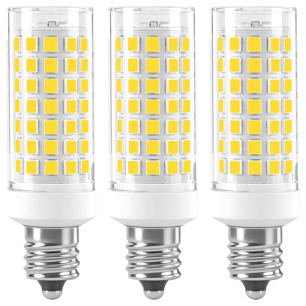 LUHMQ 3 Pack E12 LED Candelabra C7 Chandelier C37 Fan Light Bulbs Kx-2000 Bulbrite Replacement, 7W Equivalent to 70W Incandescent, 700LM AC120V (Daylight White 6000K)