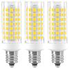 LUHMQ 3 Pack E12 LED Candelabra C7 Chandelier C37 Fan Light Bulbs Kx-2000 Bulbrite Replacement, 7W Equivalent to 70W Incandescent, 700LM AC120V (Daylight White 6000K) view 1