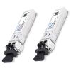 QSFPTEK 2Pack 10GBASE-SR SFP+ Transceiver LC Mini-GBIC Multimode 850nm, 300M, DDM 10G SFP+ Module for Cisco SFP-10G-SR, Ubiquiti UF-MM-10G, Netgear, D-Link, Supermicro, Linksys view 1