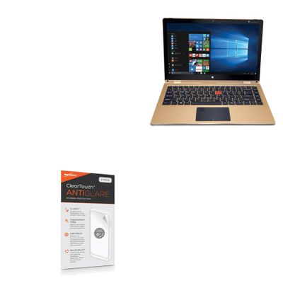BoxWave Screen Protector Compatible with iBall CompBook Aer3 - ClearTouch Anti-Glare (2-Pack), Anti-Fingerprint Matte Film Skin