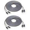 RECOIL RCI217-2 99.99% Oxygen Free Copper 17ft 2-Channel RCA Audio Cable Twisted Pair with Noise Reduction 2 Pack view 1
