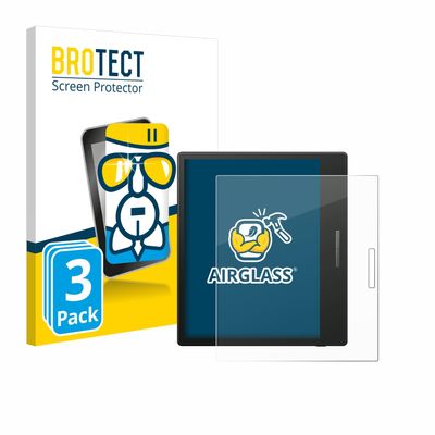 brotect Glass Screen Protector Film Compatible with Onyx Boox Go Color 7 (3 Pack) - Glass-Foil 9H Protection [Scratch Resistant, High Clarity]