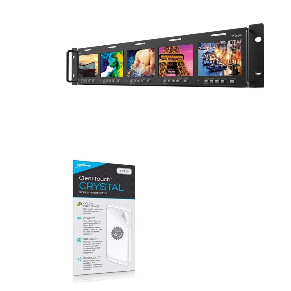 BoxWave Screen Protector Compatible with TVLogic RKM-535A - ClearTouch Crystal (2-Pack), HD Film Skin - Shields from Scratches