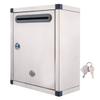 Metal Letter Box Metal Drop Box Stainless Steel Mailbox Wall Mount Locking Mailbox Office Box Wall Mountable Suggestion Box for Door Wall Mailbox 15. 35 x 10. 63 x 6. 30in view 1