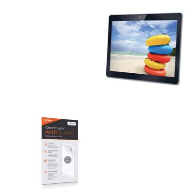 BoxWave Screen Protector Compatible with iBall Perfect 10 - ClearTouch Anti-Glare (2-Pack), Anti-Fingerprint Matte Film Skin