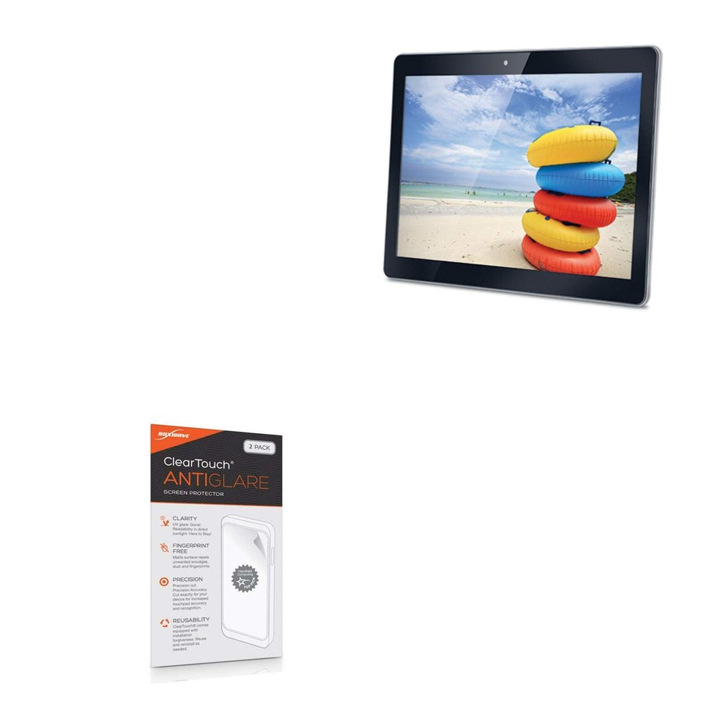 BoxWave Screen Protector Compatible with iBall Perfect 10 - ClearTouch Anti-Glare (2-Pack), Anti-Fingerprint Matte Film Skin