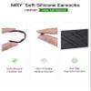 Mryok 2 Pair Replacement Earsocks Kit for Oakley Mainlink - Gray & Black view 4